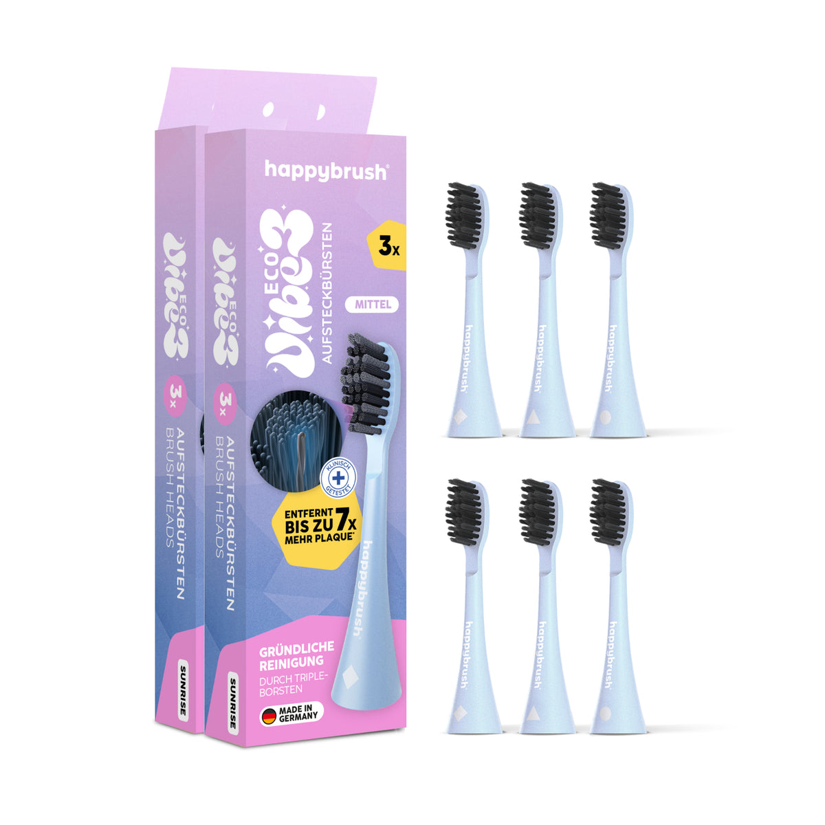 Têtes de brosse Sonique V3+ | Sunrise 6x