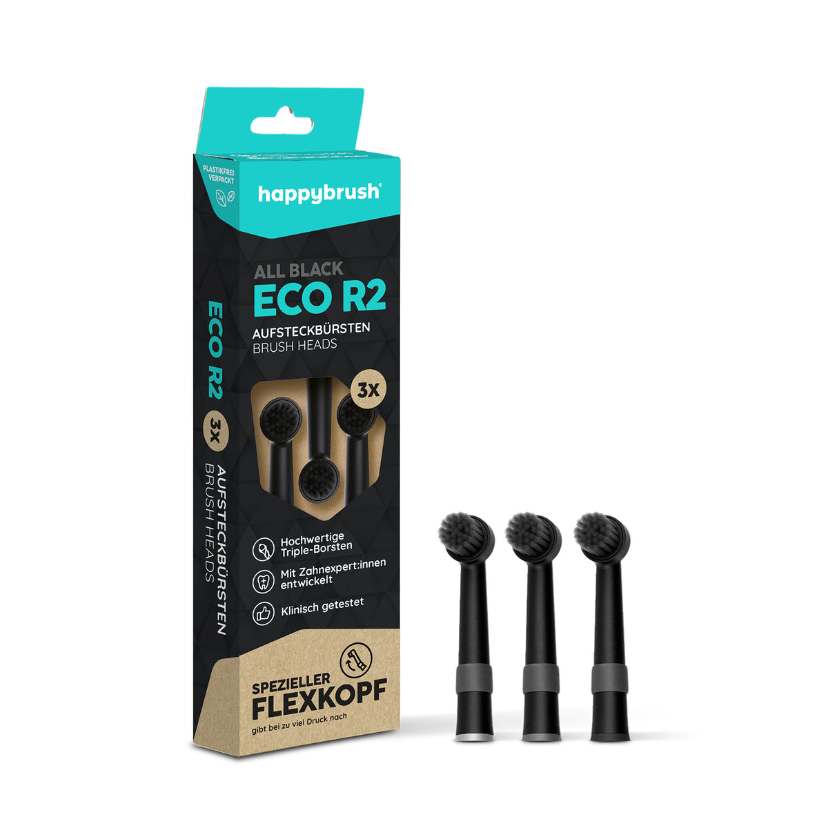 Têtes de brosse Rotative R2 | AllBlack 3x