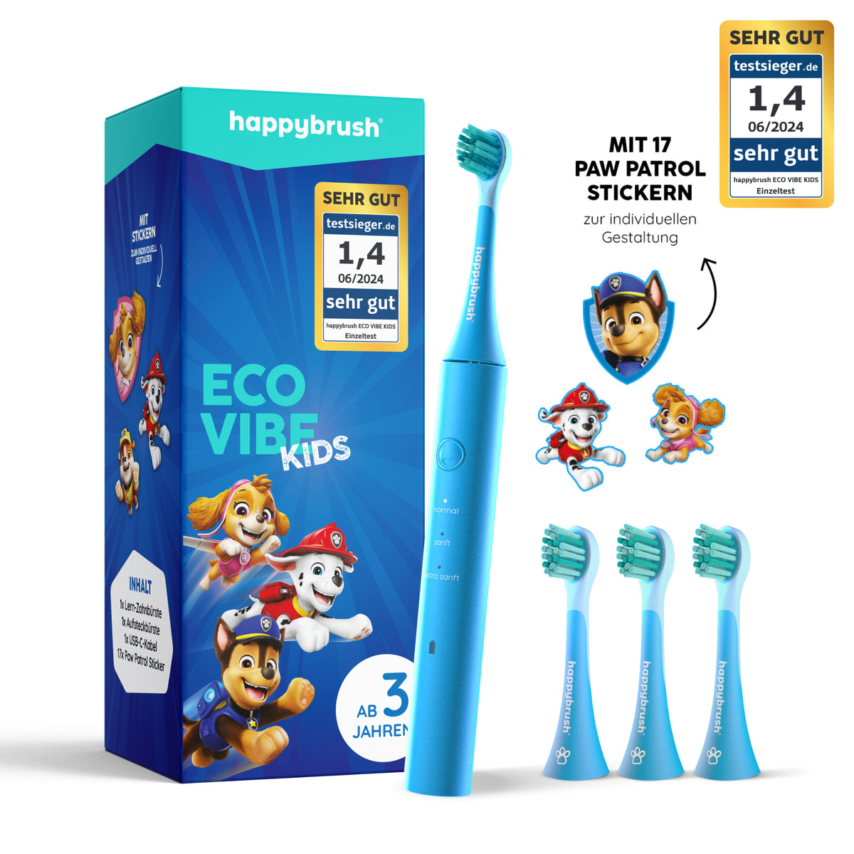 Brosse à Dents Électrique Enfant | Eco Vibe Kids | PAW Patrol