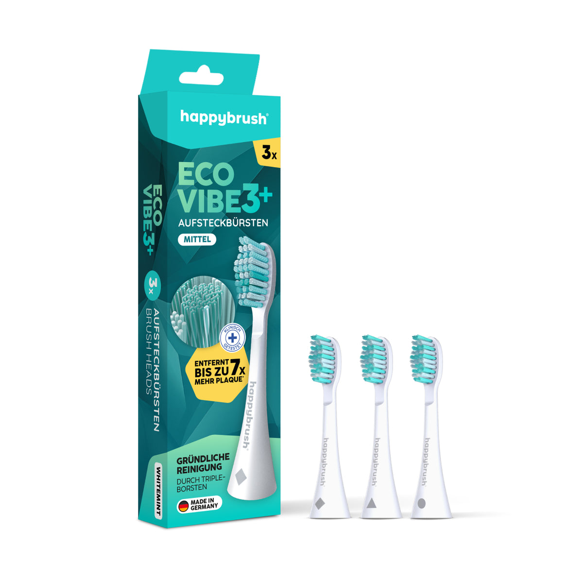 Têtes de brosse Sonique V3+ | Blanc 3x
