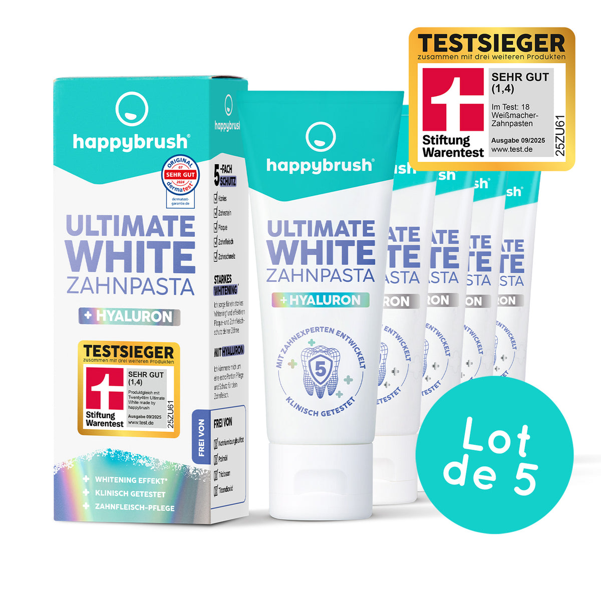 Ultimate White Zahnpasta x5