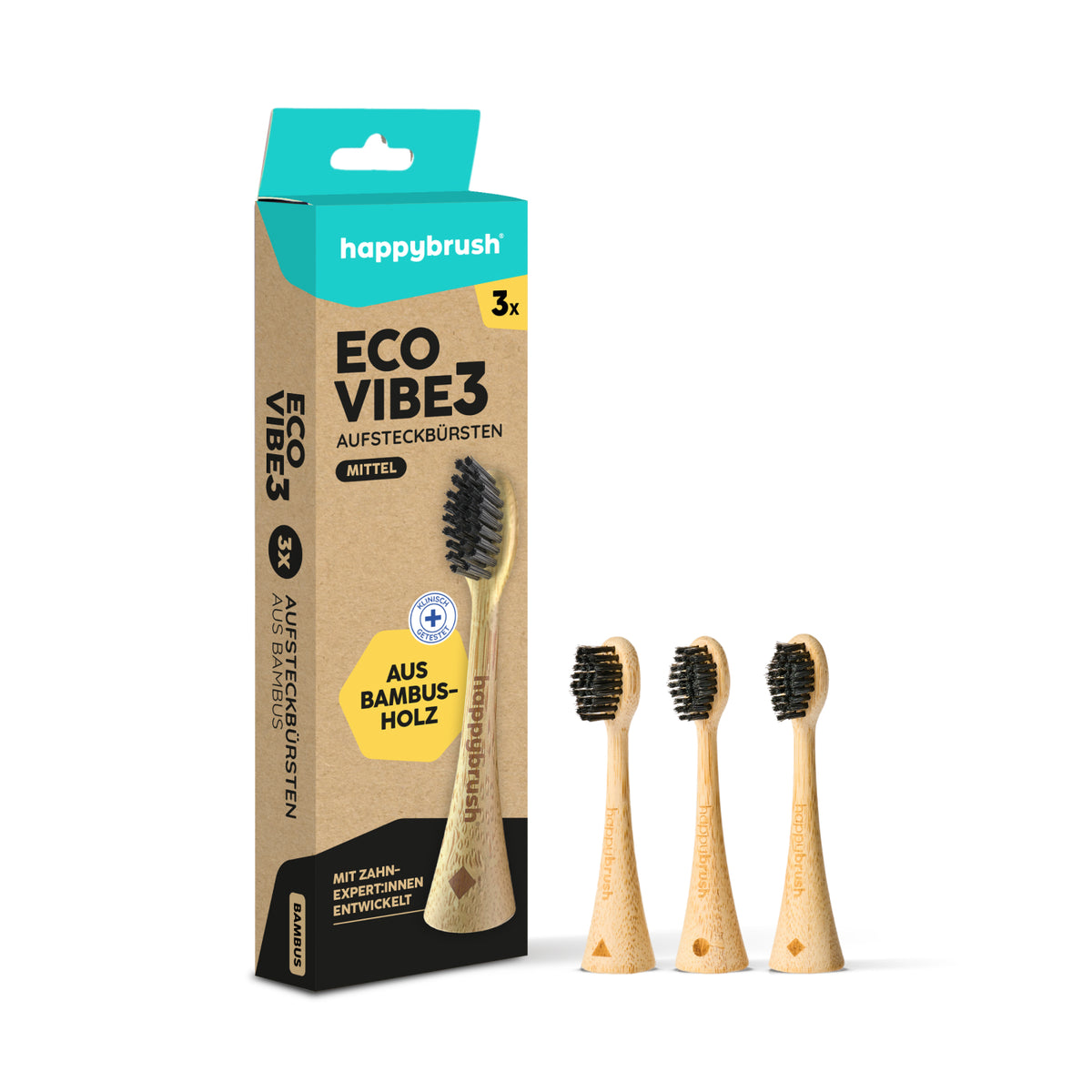 Têtes de brosse Sonique V3 | Bambou 3x