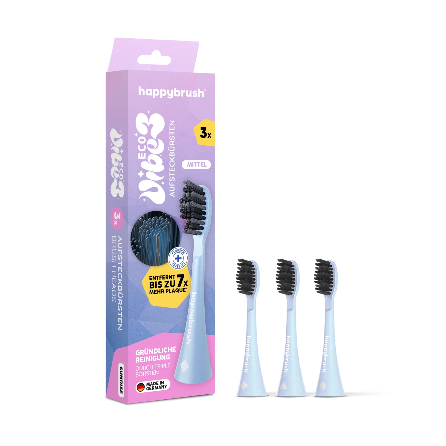 Têtes de brosse Sonique V3+ | Sunrise 3x