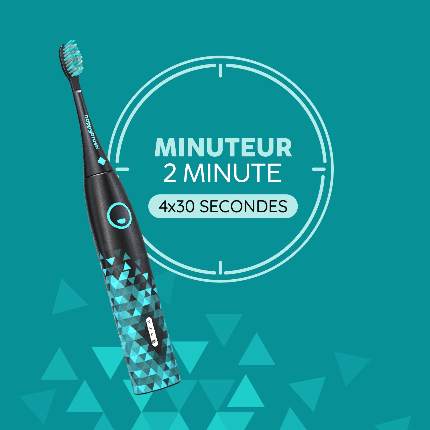 Brosse à Dents Sonique | Eco Vibe 3 Noir | Set S