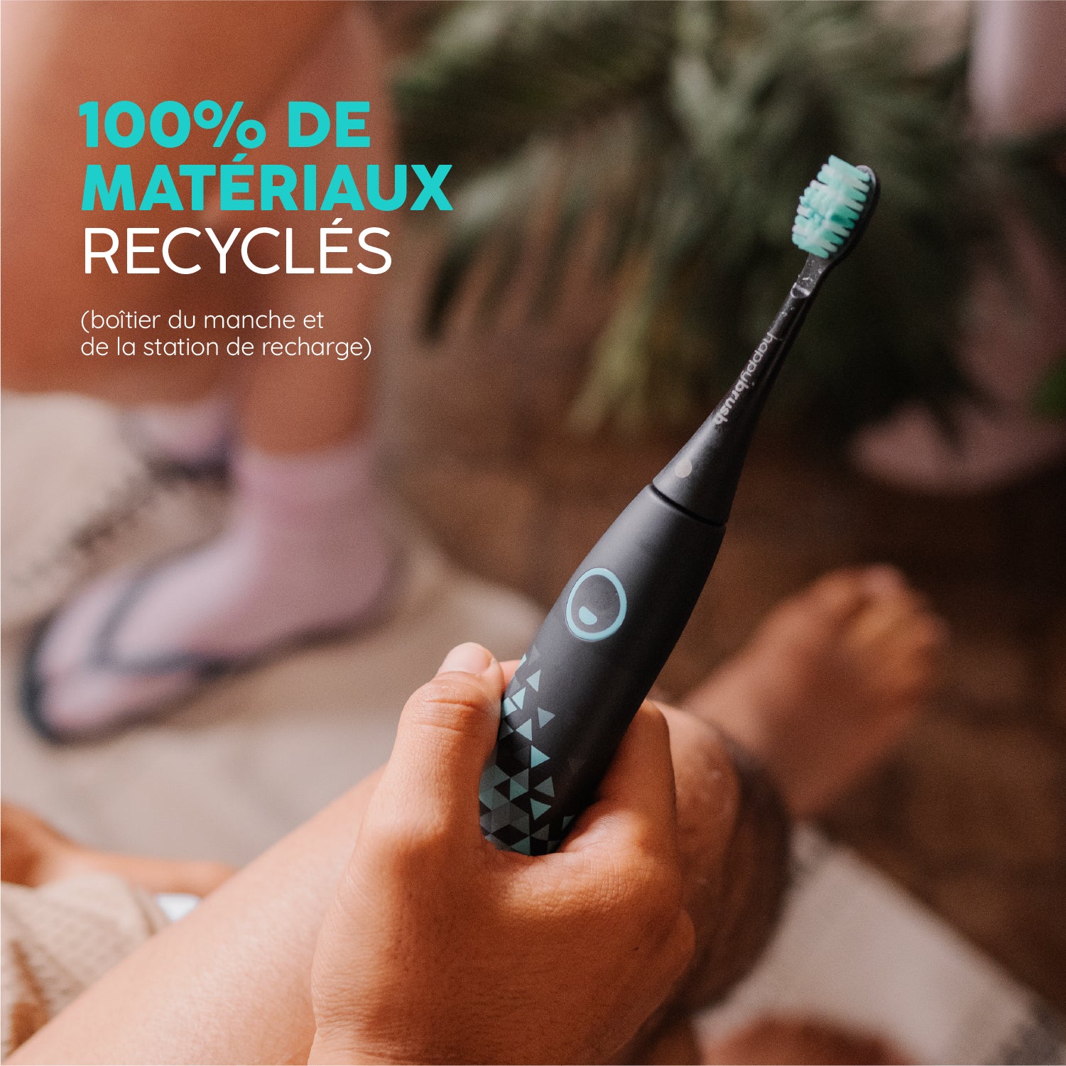 Brosse à Dents Sonique | Eco Vibe 3 Noir | Set M