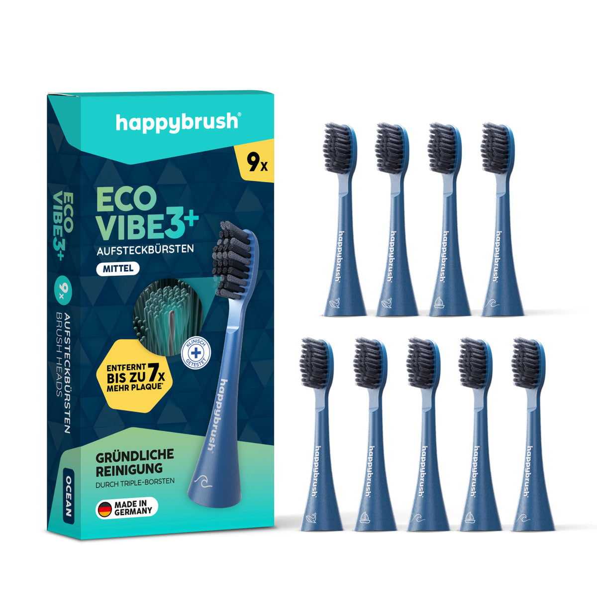 Têtes de brosse Sonique V3+ | Ocean 9x