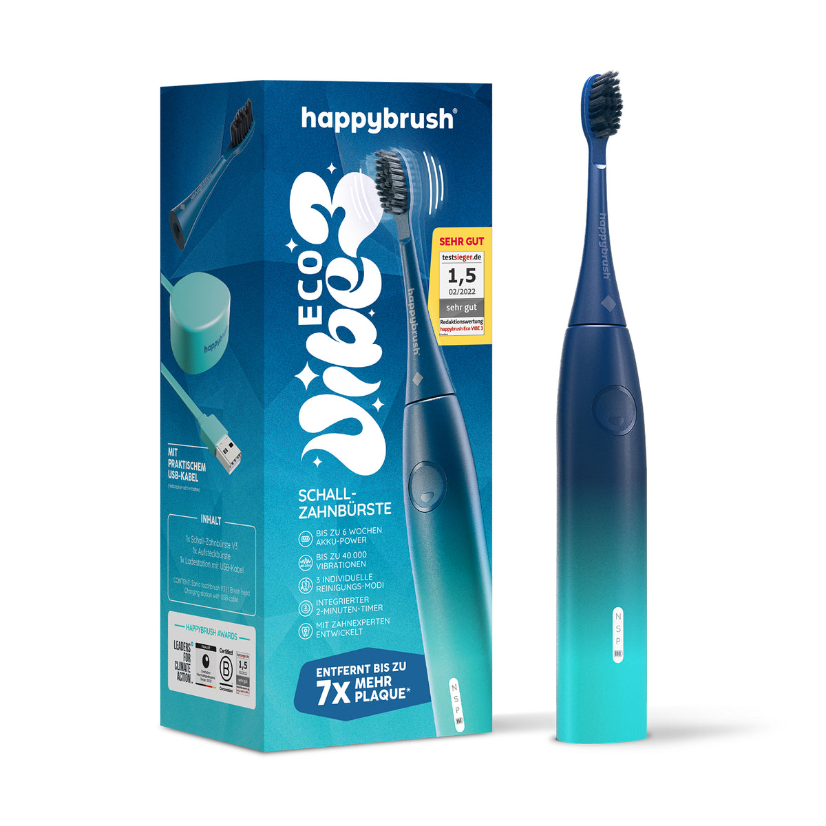 Brosse à Dents Sonique | Eco Vibe 3 Aurora | Set S