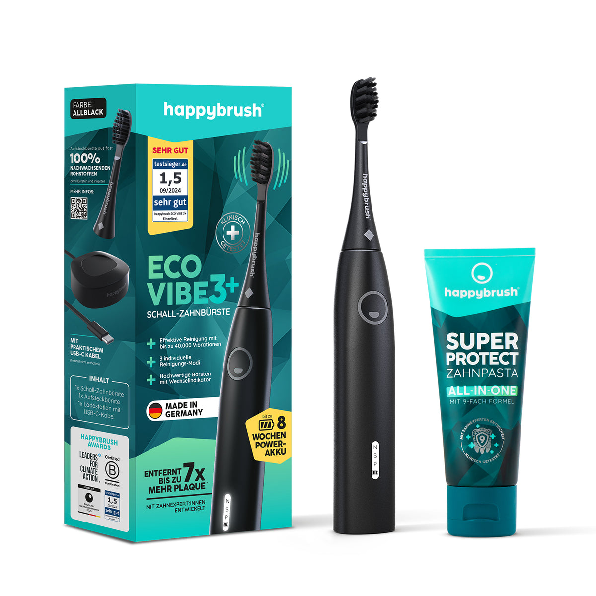 Brosse à Dents Sonique | Eco Vibe 3+ AllBlack