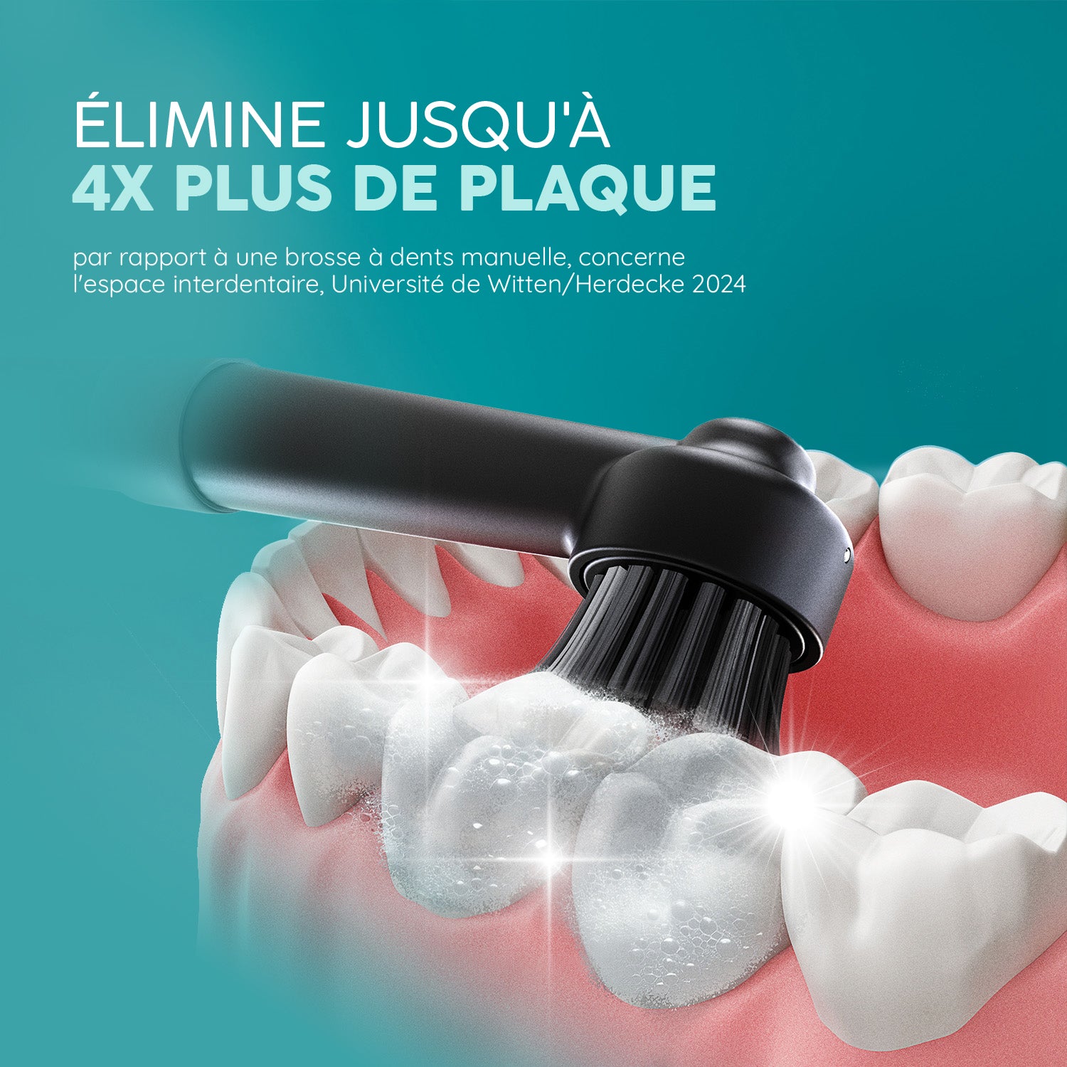 Brosse à Dents Électrique Rotative R2 | AllBlack | Set S