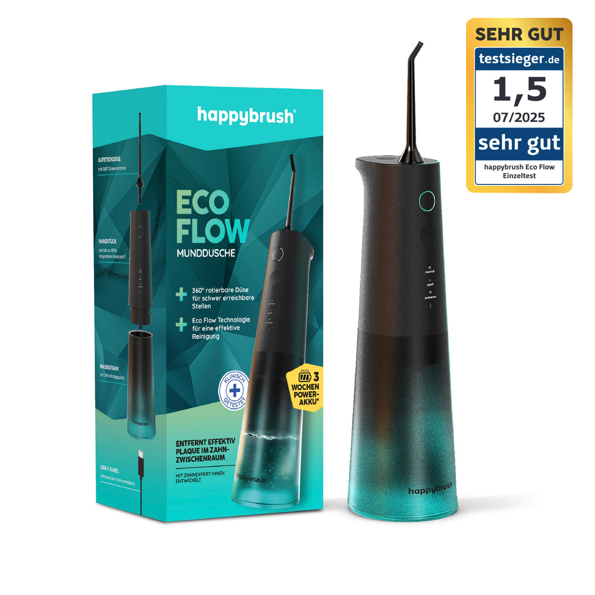 Jet Dentaire Hydropulseur | Eco Flow | Allblack