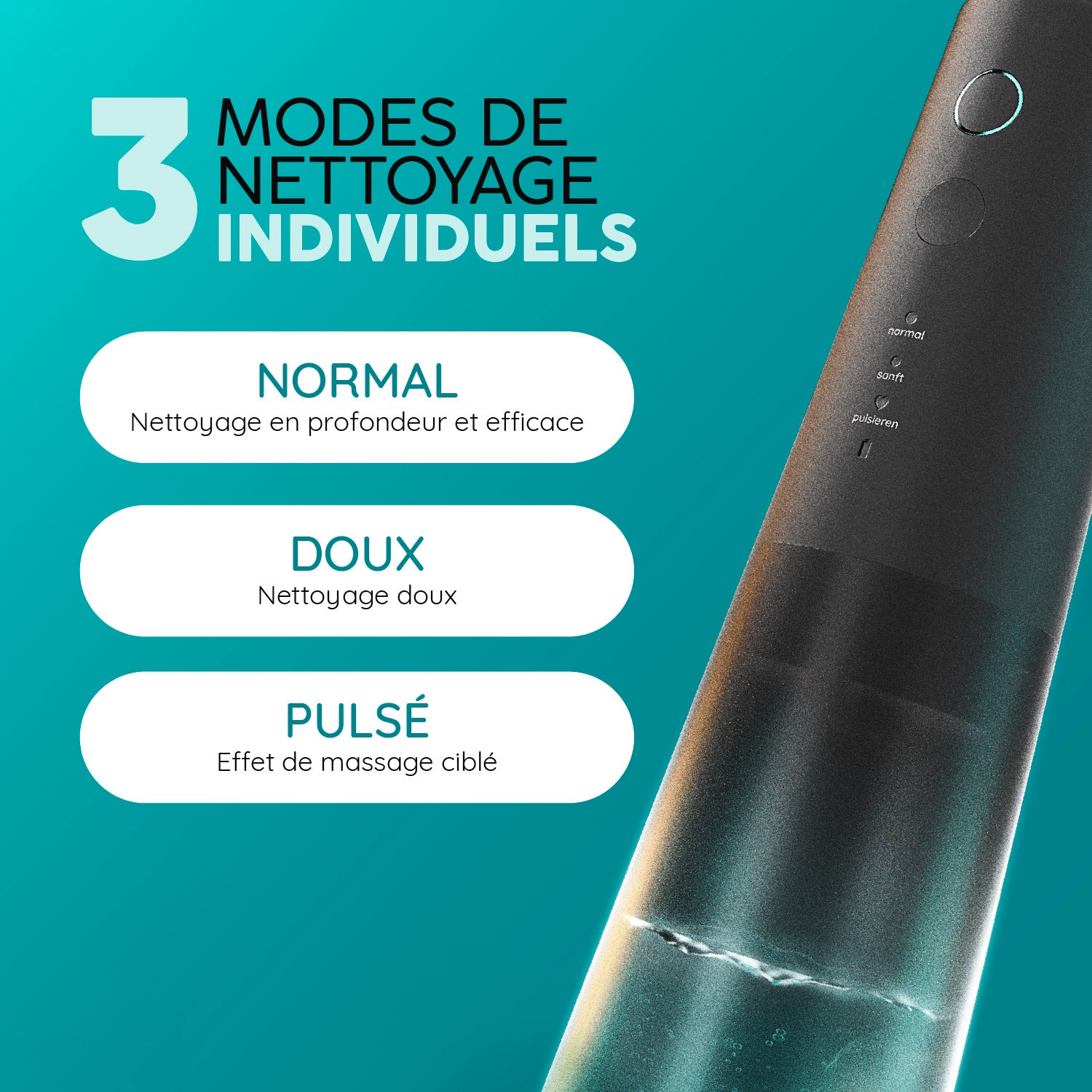 Jet Dentaire Hydropulseur & Canules | Eco Flow | Allblack