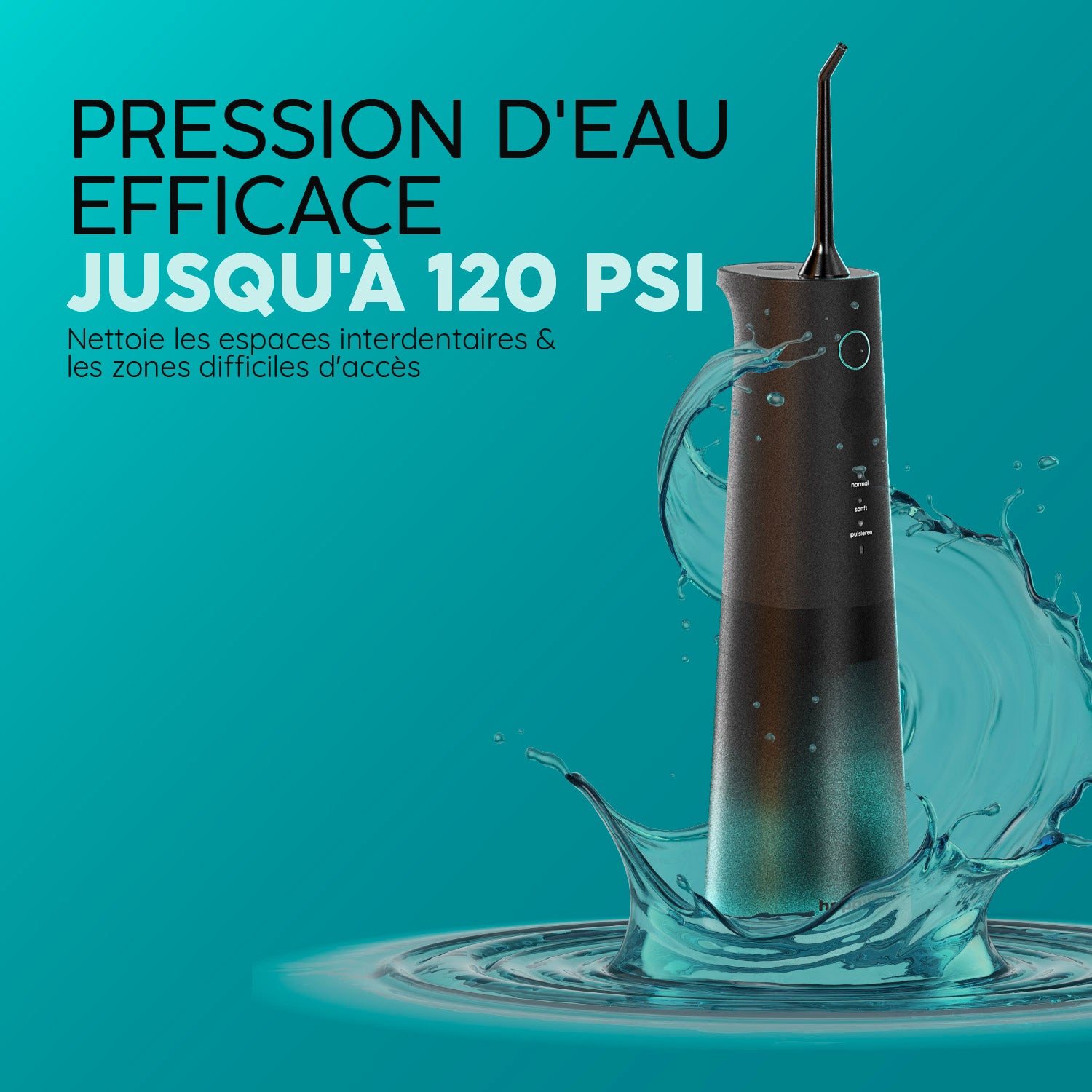 Jet Dentaire Hydropulseur & Canules | Eco Flow | Allblack
