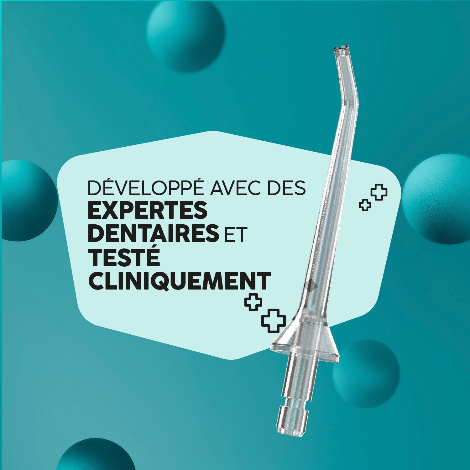 Jet Dentaire Hydropulseur & Canules | Eco Flow | Blanc