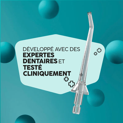 Jet Dentaire Hydropulseur & Canules | Eco Flow | Blanc