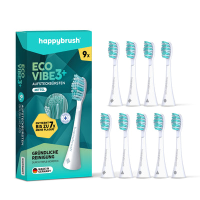 Têtes de brosse Sonique V3+ | Blanc 9x
